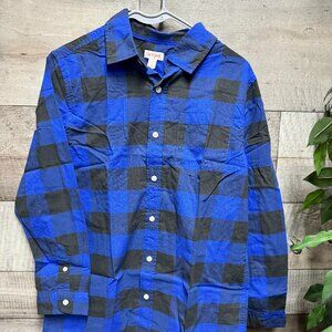 Boys Plaid Button Up